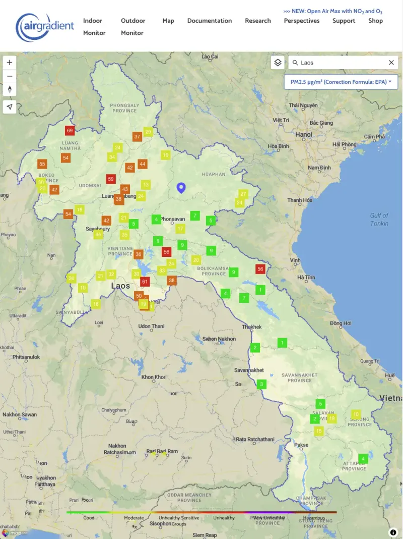 Enhanced Air Quality Monitoring in Lao PDR: Deployment of 160 AirGradient Monitors Marks Significant Advancement of Nationwide Air Quality Information