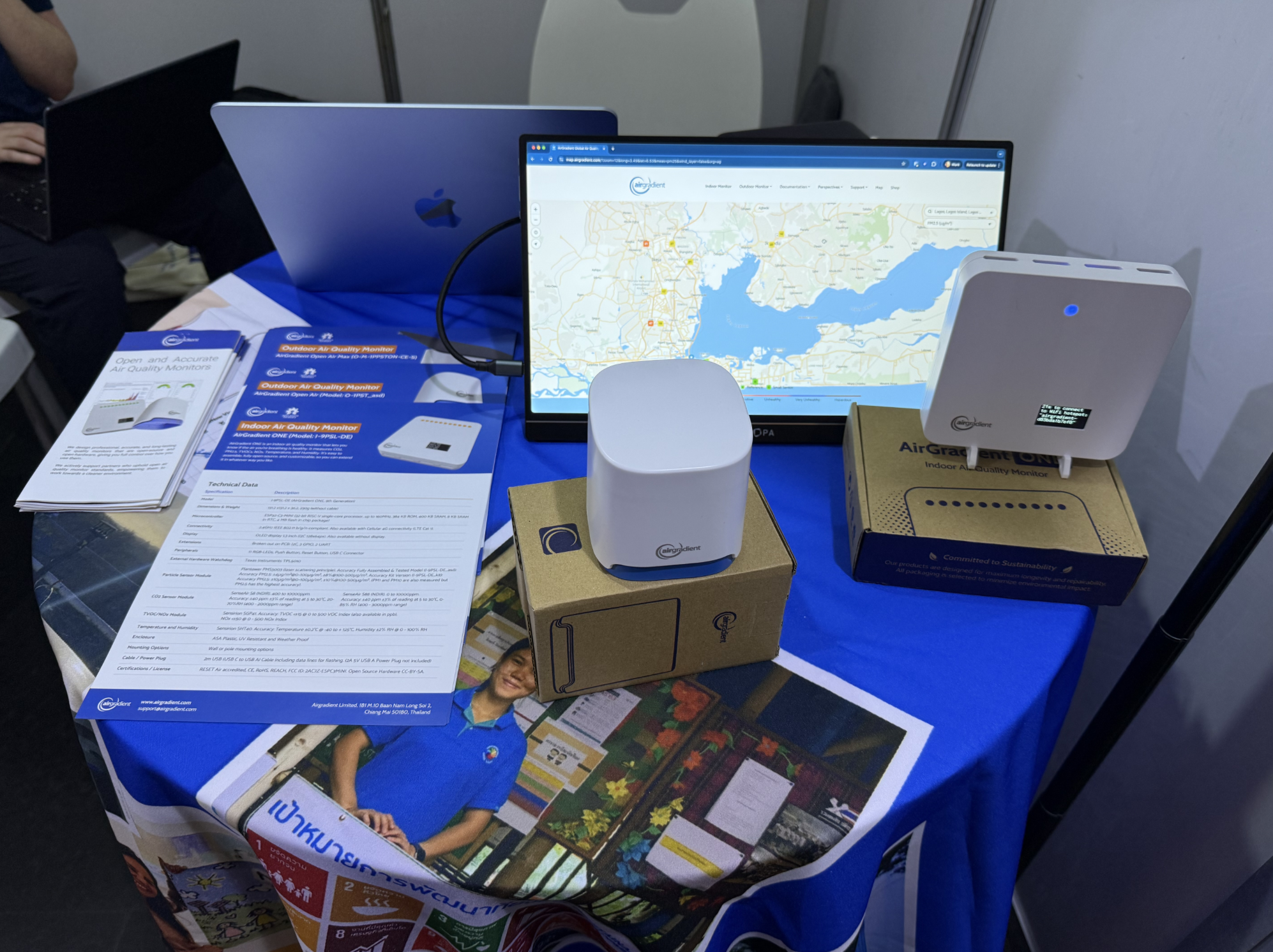 AirGradient conference booth