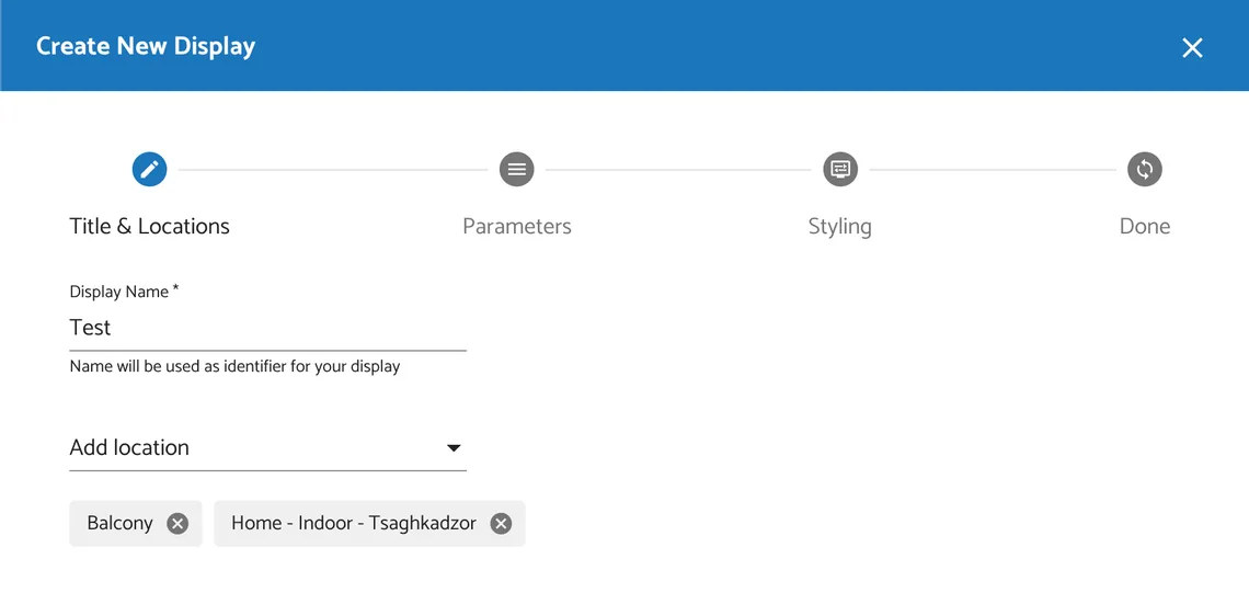Selecting locations for a public display